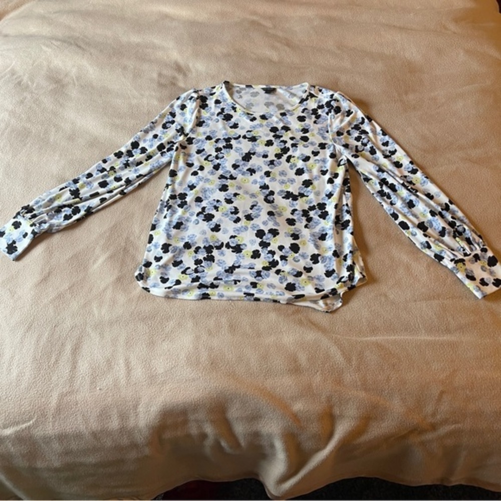 ann taylor floral‎ shirt
